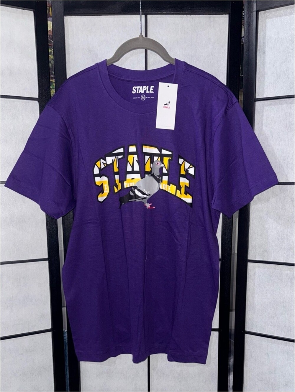 Staple Pigeon Purple Graphic Logo T-Shirt Men’s Medium NWT